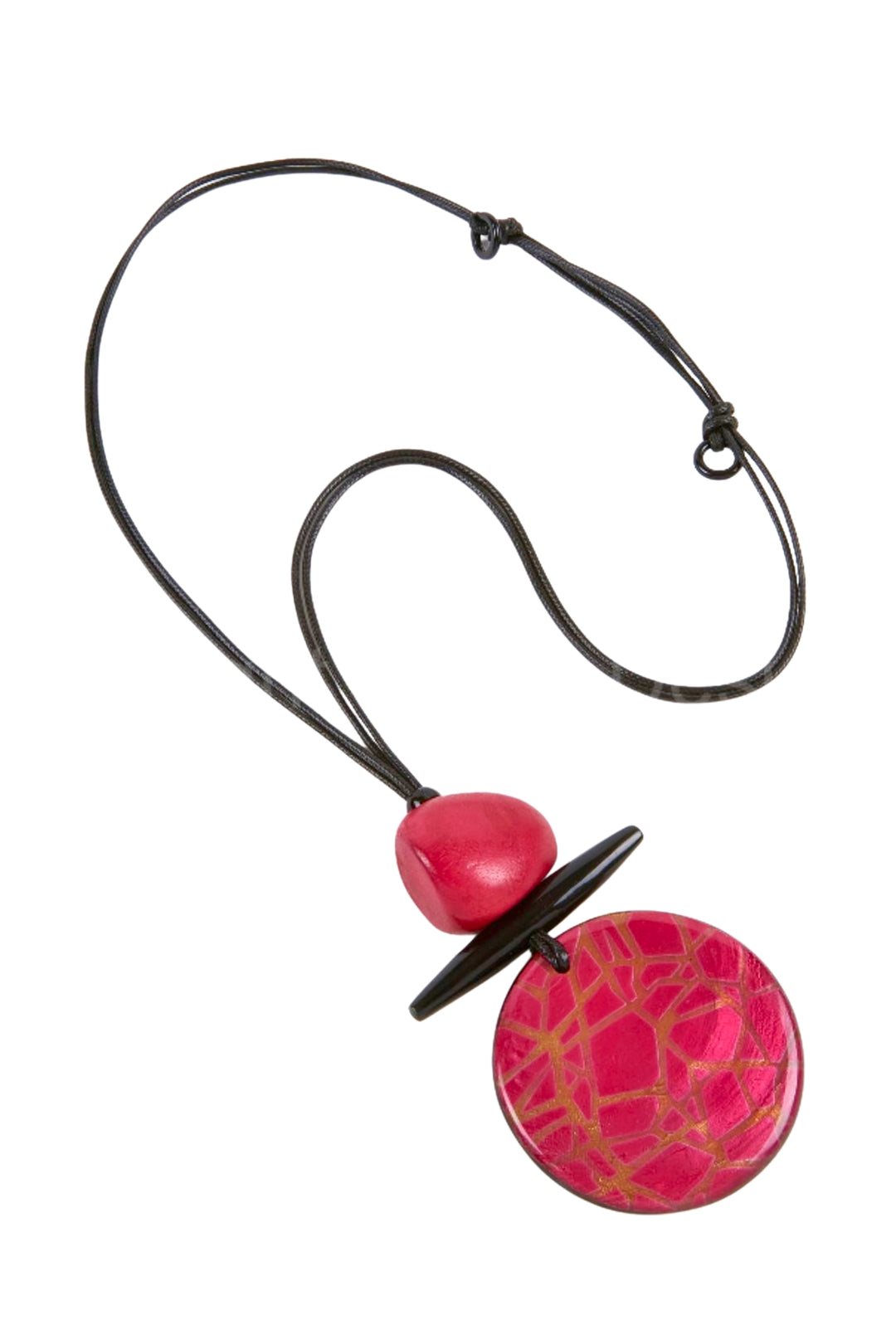 Dante NL5542 Pink Giraffe Print Pentant Necklace