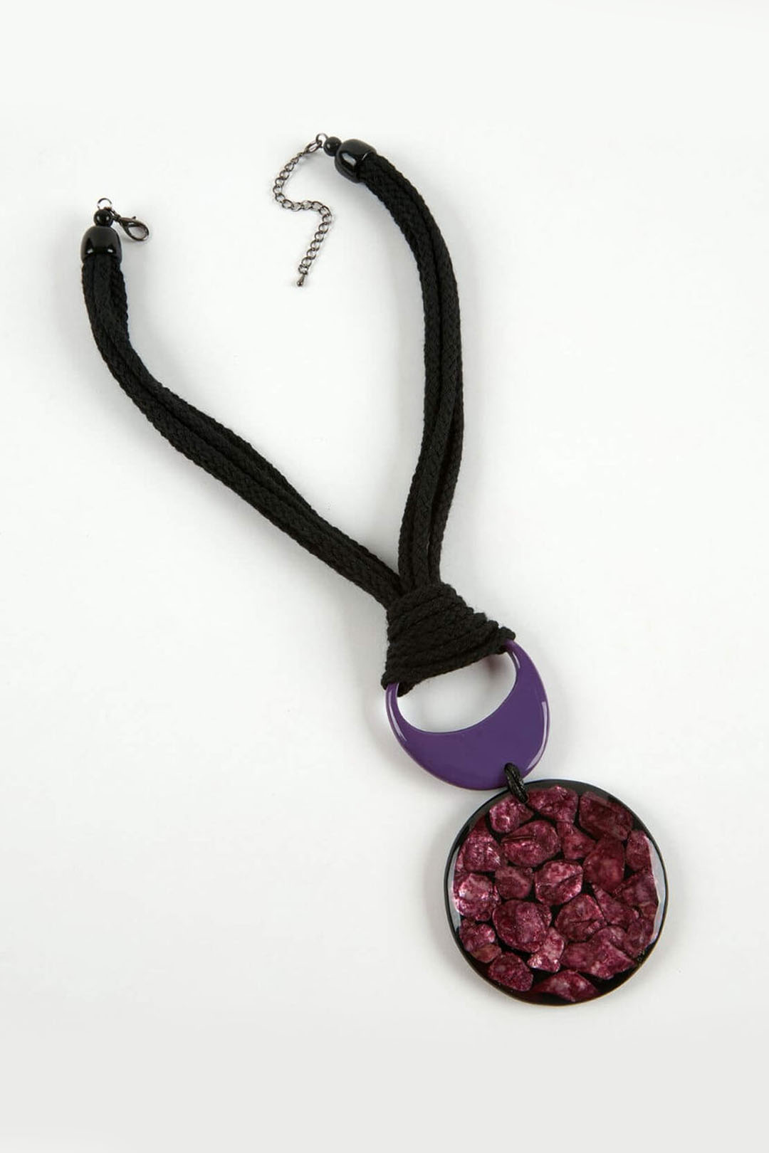 Dante NL5609 Hot Pink Shell Disc Necklace – Experience Boutique