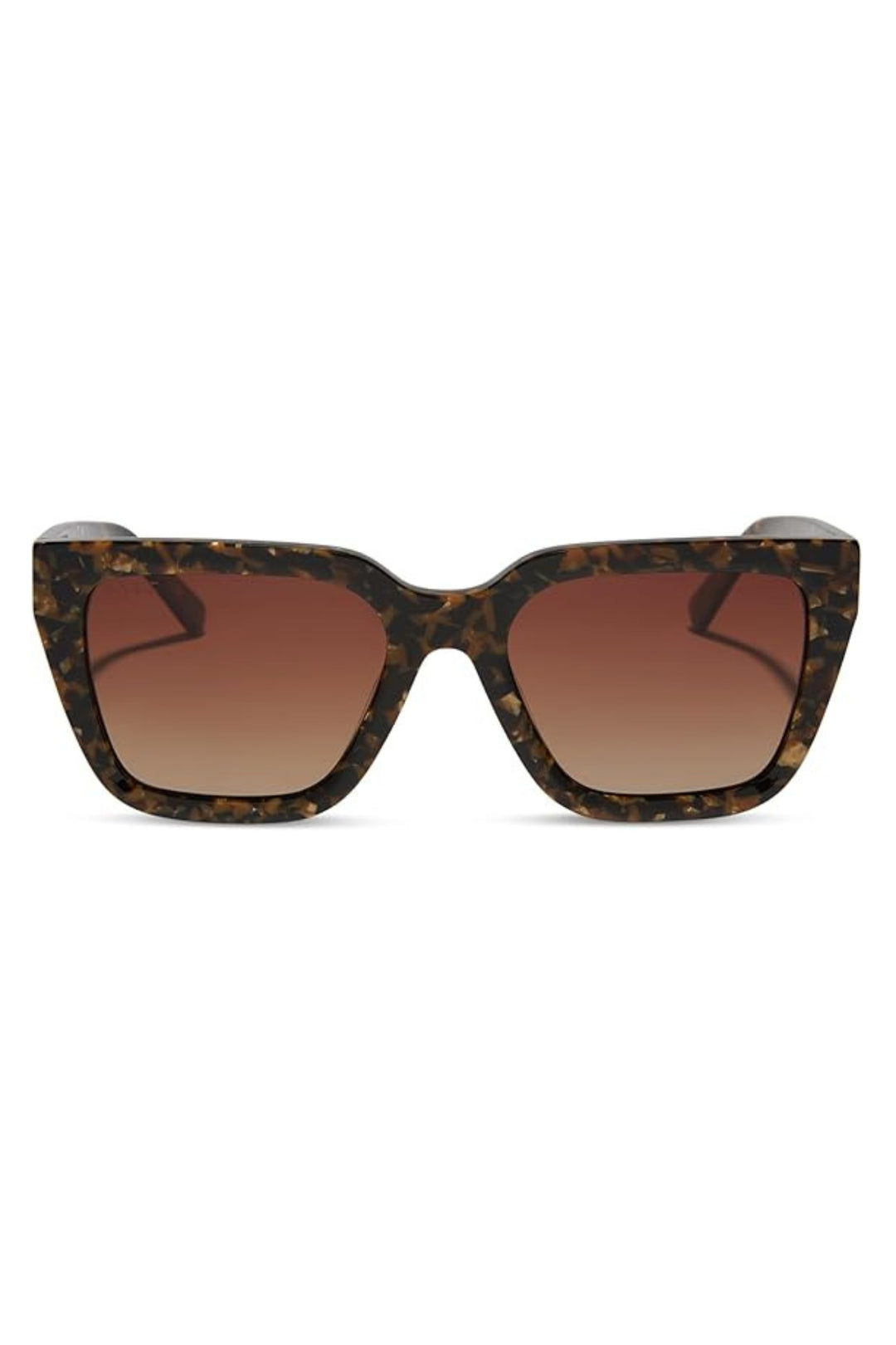 Diff Amara Gold Fleck Tortoise Shell Scratch Resistant Sunglasses