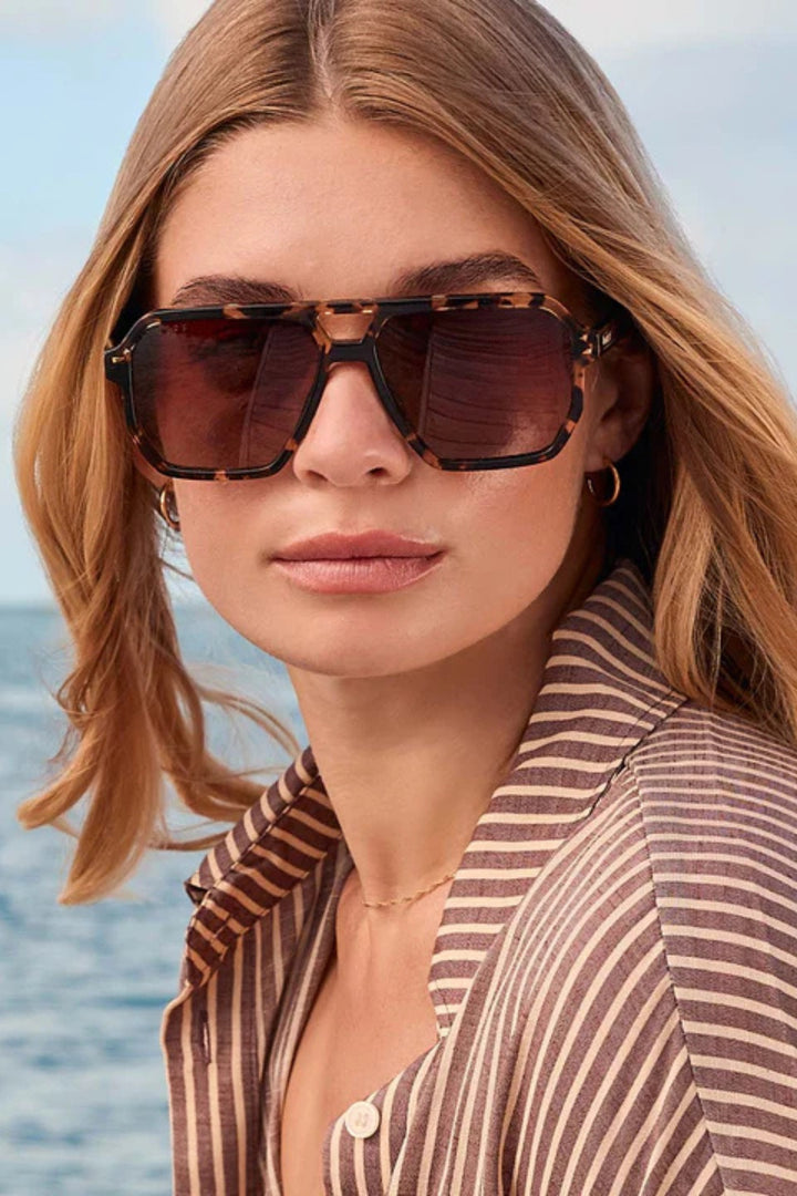 Diff Cameron Tortoise Navigator Polarazied Sunglasses
