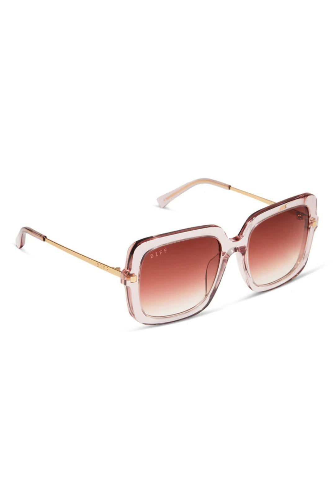 Diff Sandra Pink Gradiant Square Scratch Resistant Sunglasses
