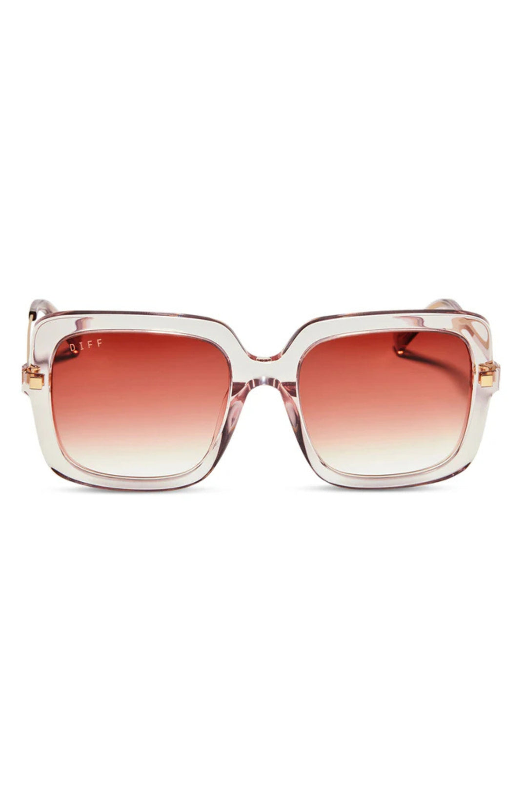 Diff Sandra Pink Gradiant Square Scratch Resistant Sunglasses