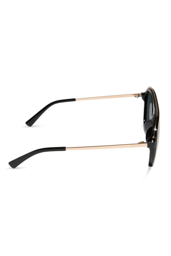 Diff Tosca III Aviator Black Polarized Sunglasses