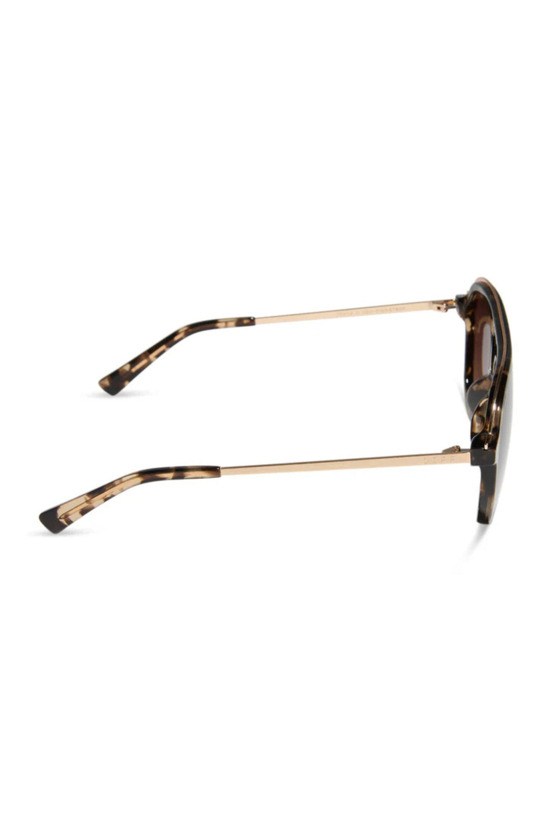 Diff Tosca III Aviator Brown Tortoise Polarized Sunglasses
