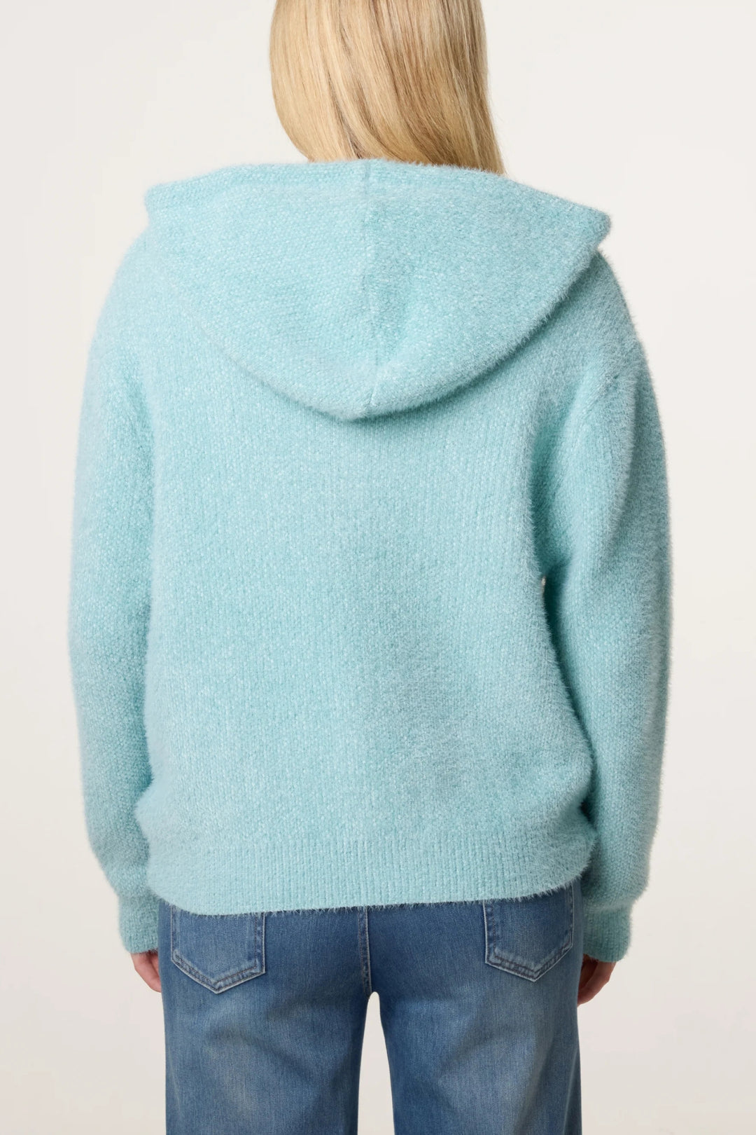 Duck Egg Blue Super Cosy Zip Cardi Hoodie