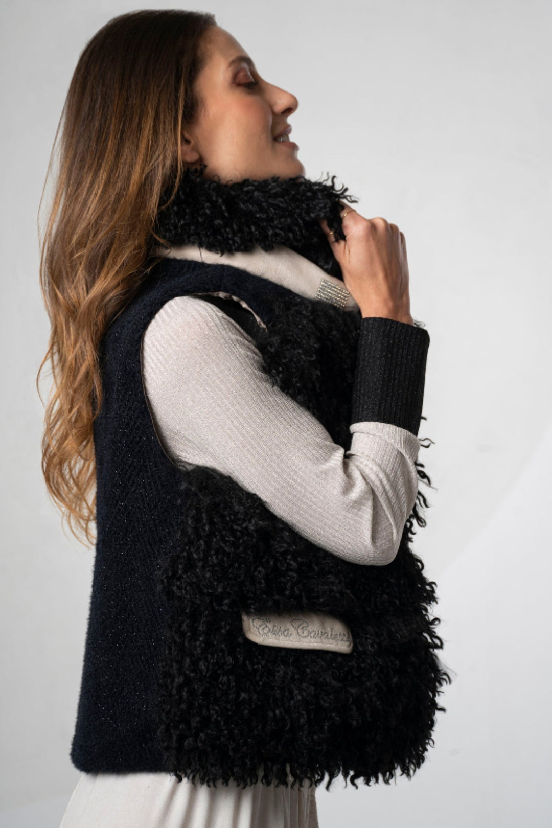 Elisa Cavaletti Black Gilet EJW257005501