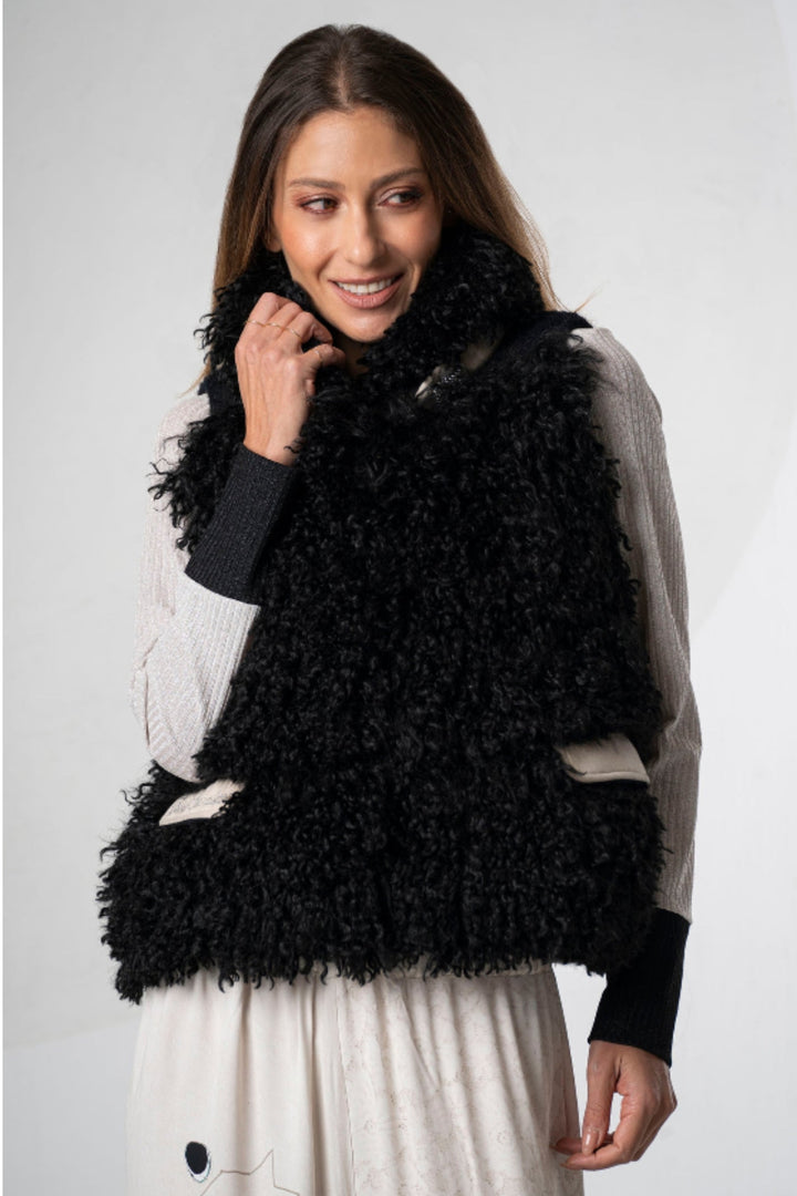 Elisa Cavaletti Black Gilet EJW257005501