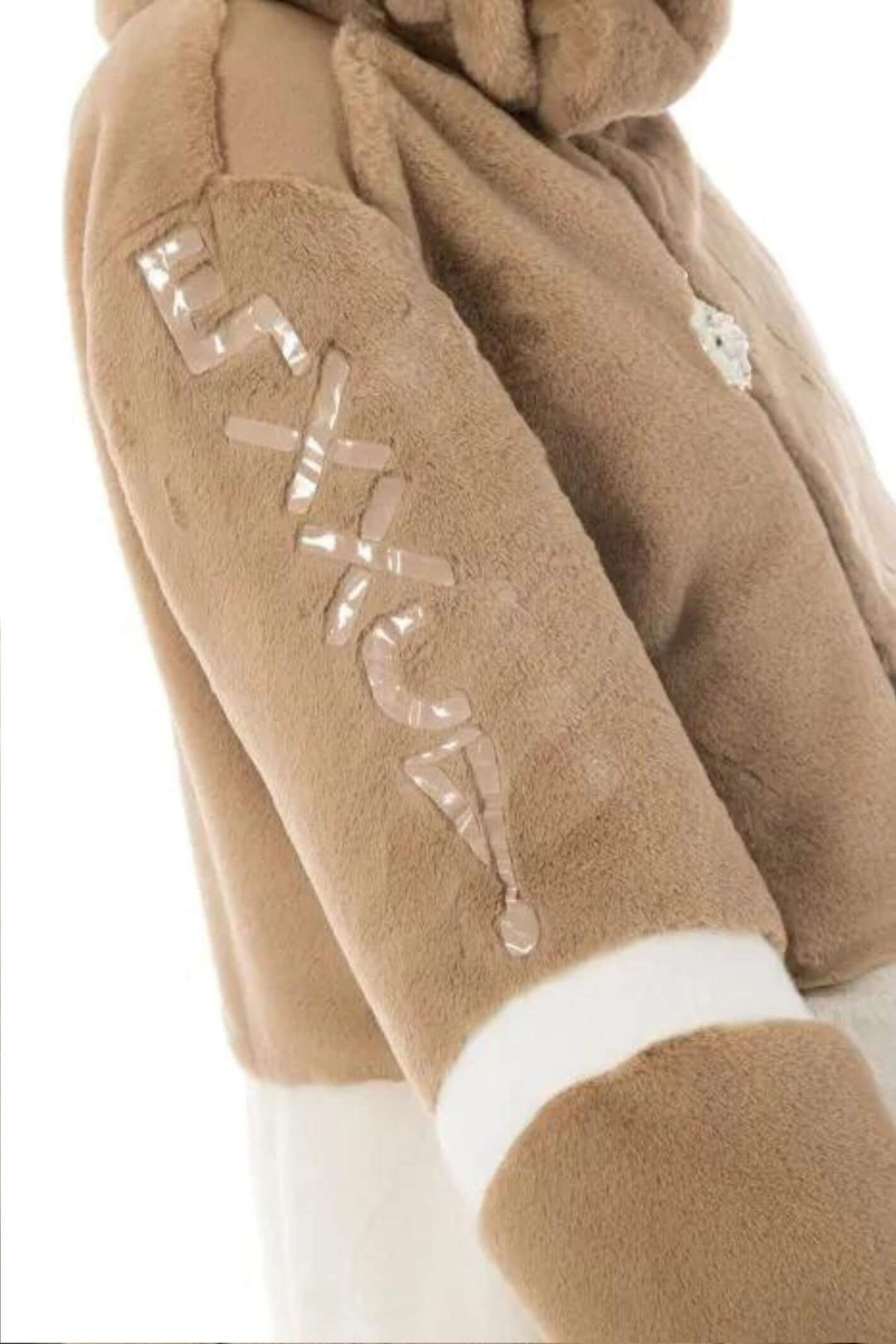 Elisa Cavaletti EJW238021705 07031 Camel Faux Fur Jacket - Experience Boutique