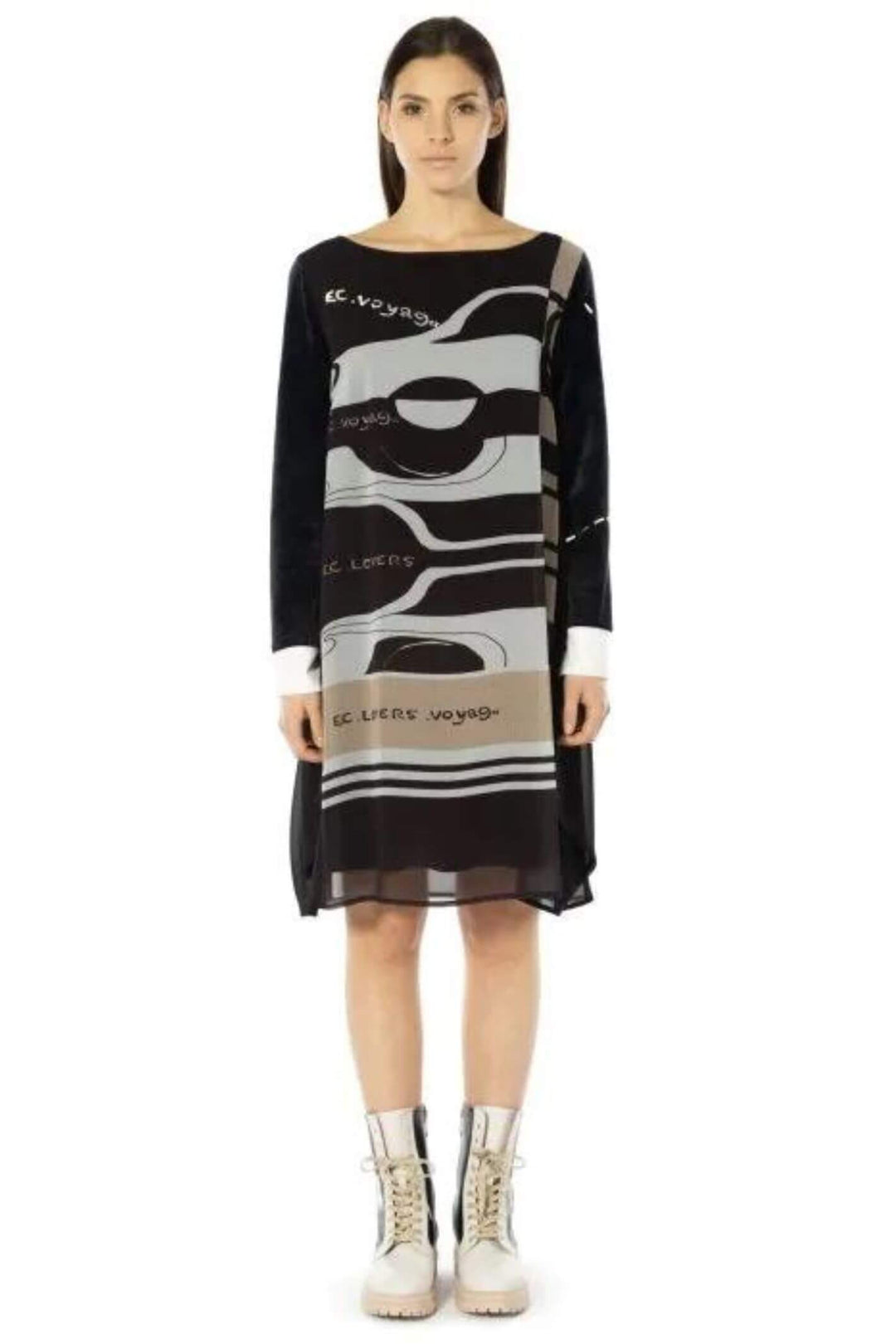 Elisa Cavaletti ELW232002813 Black Knee Length Dress