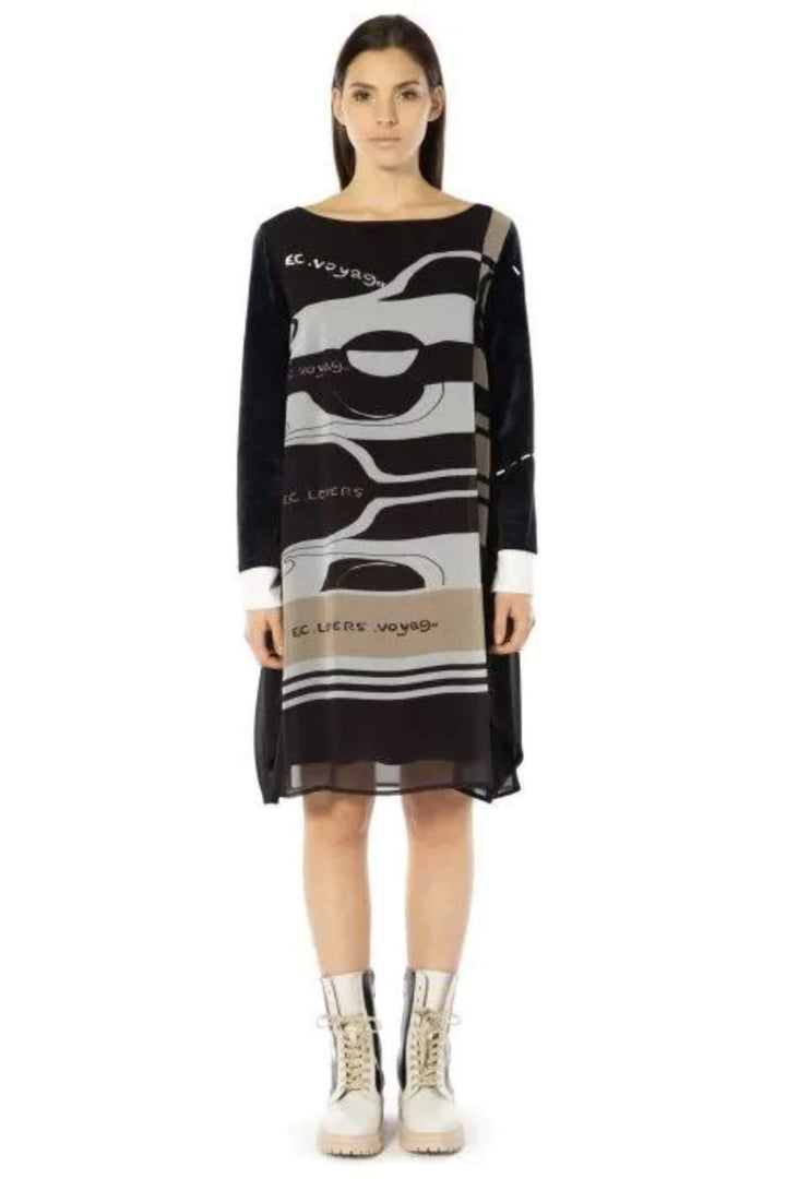 Elisa Cavaletti ELW232002813 Black Knee Length Dress