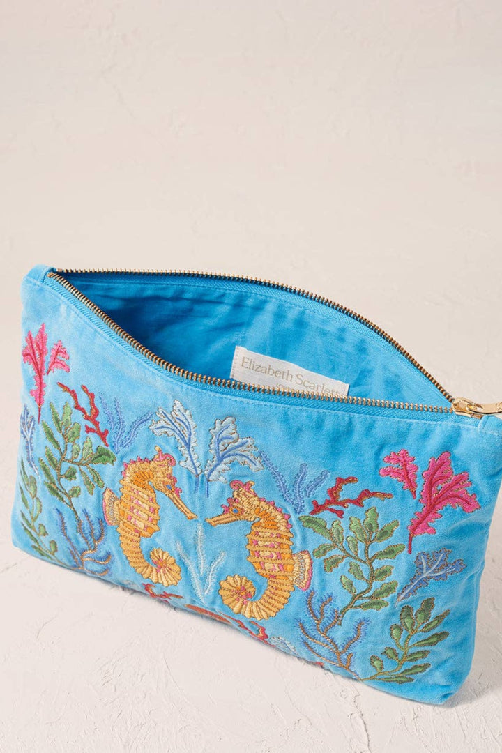 Elizabeth Scarlett Coral Seahorse Everyday Pouch