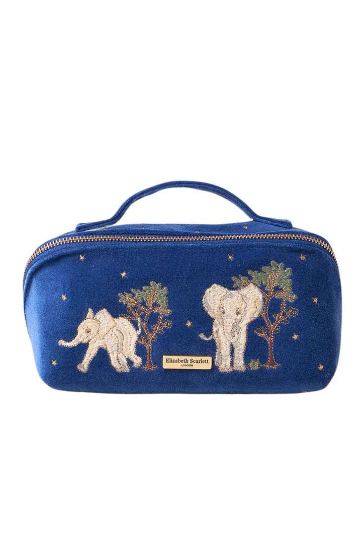 Elizabeth Scarlett Baby Elephant Conservation Open Flat Makeup Bag