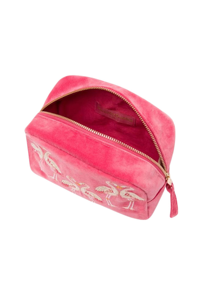 Elizabeth Scarlett Blush Pink Flamingo Cosmetics Bag