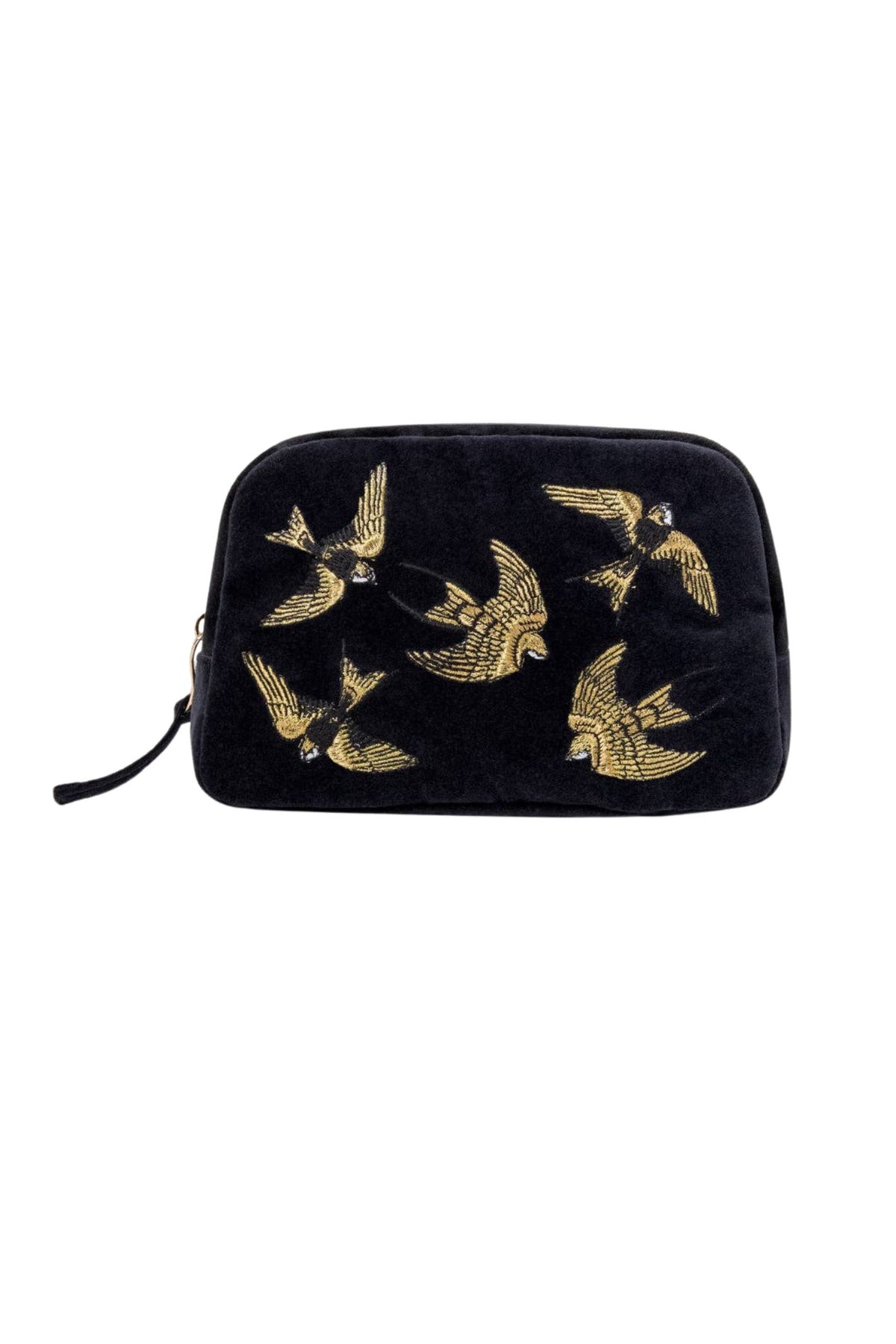 Elizabeth Scarlett Charcoal Swallow Cosmetics Bag Experience Boutique