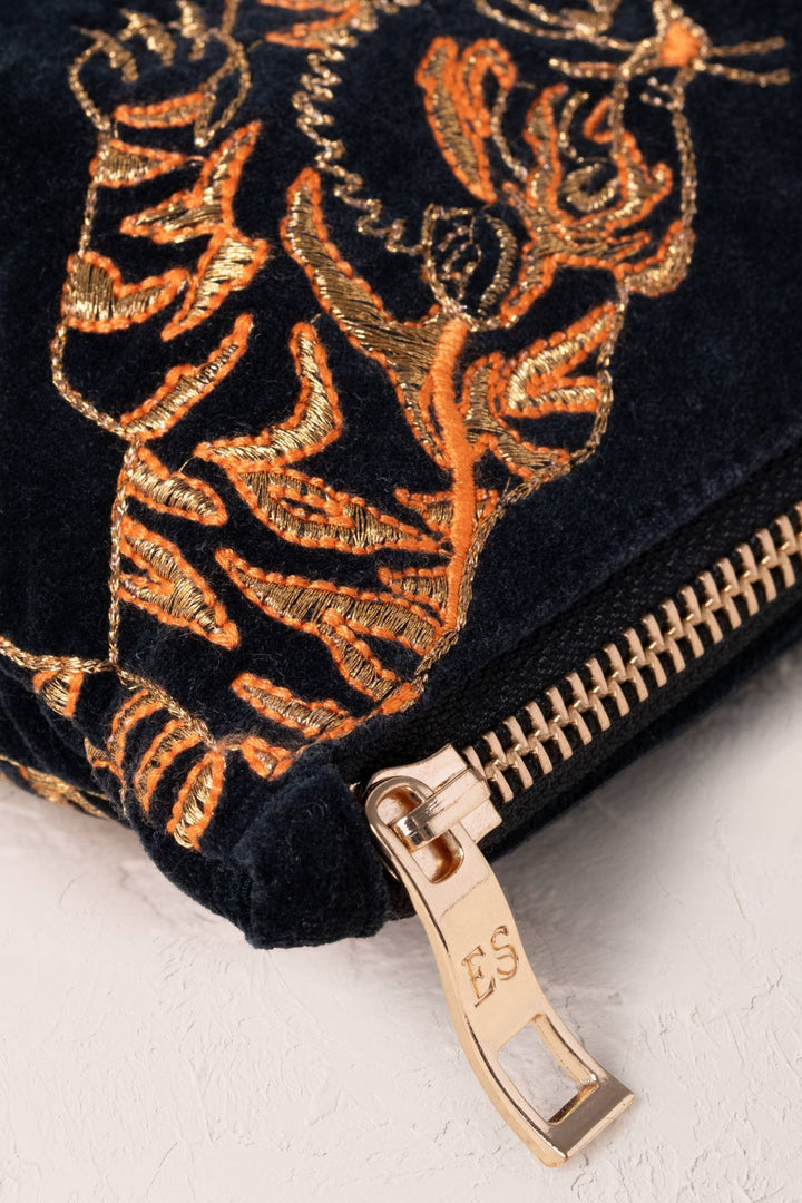 Elizabeth Scarlett Charcoal Wild Tiger Everyday Pouch