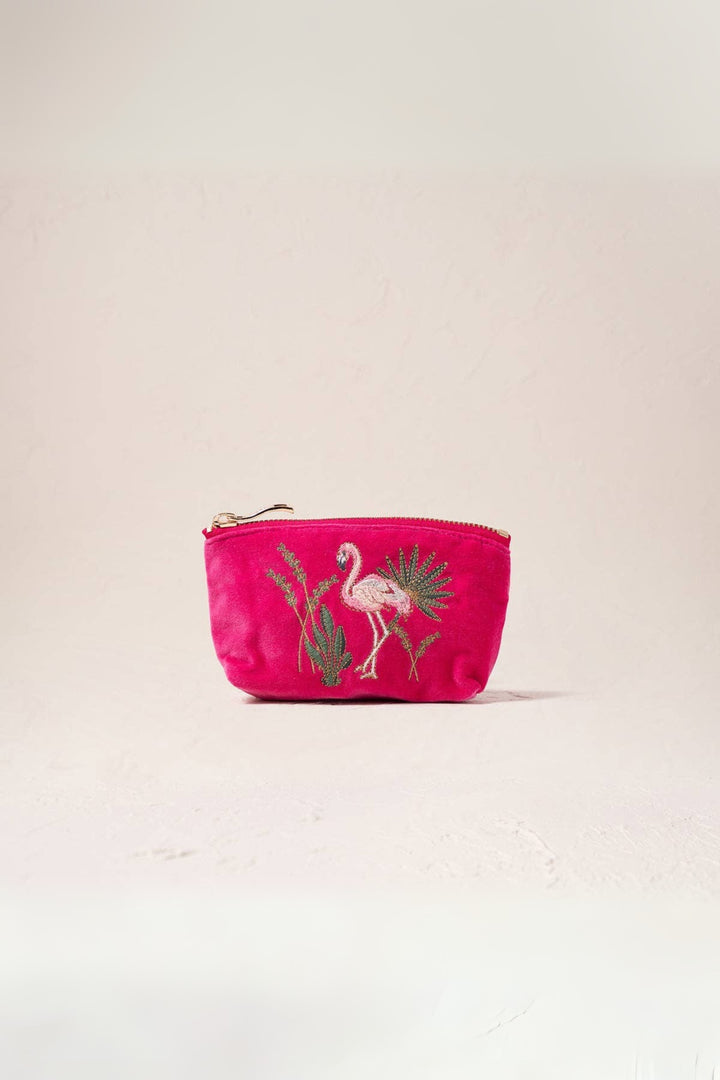 Elizabeth Scarlett Flamingos Pink Coin Purse