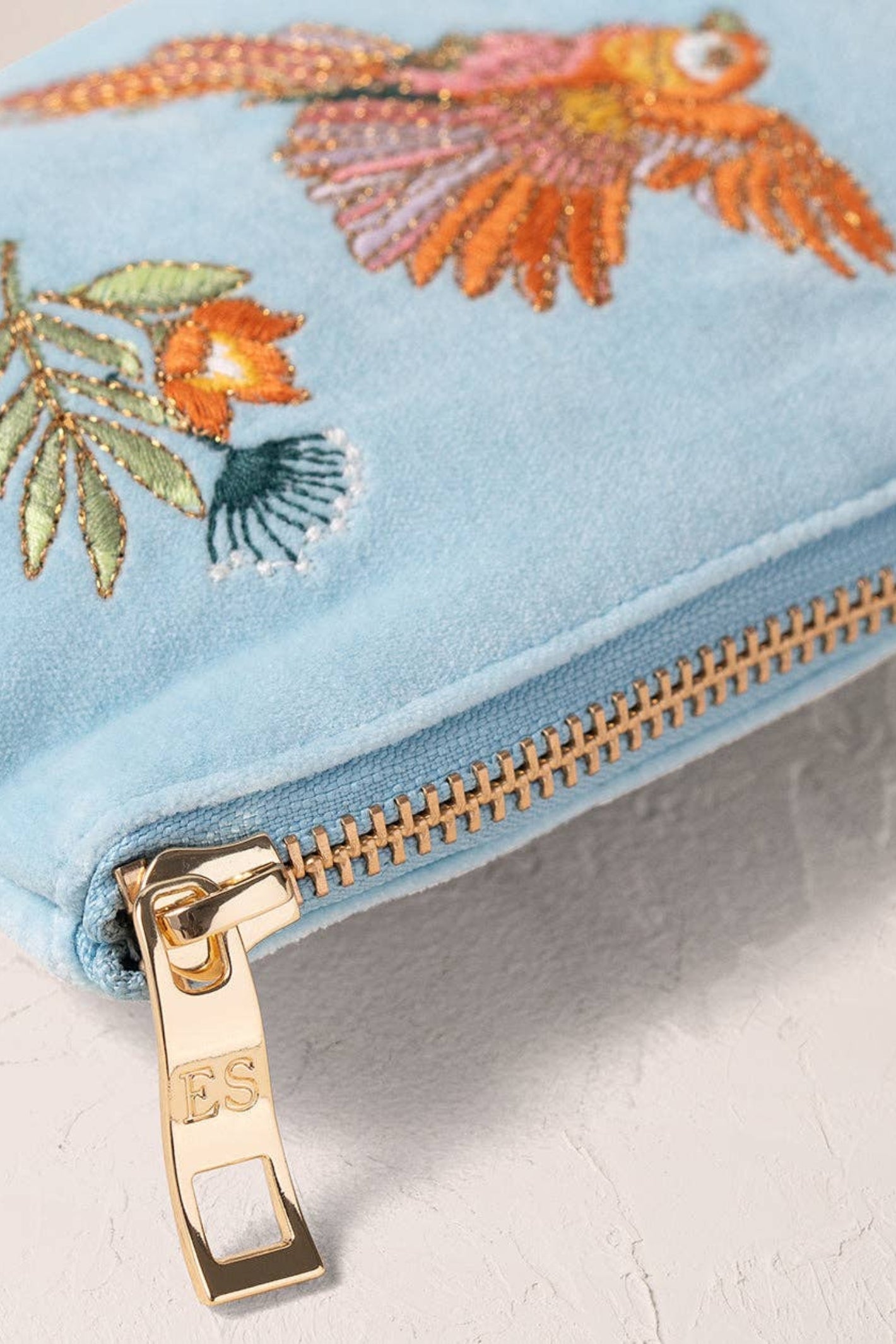 【送料関税込】Elizabeth Scarlett / Flying Parrots Coin Purse Elizabeth Scarlett Flying Parrots Velvet Coin Purse