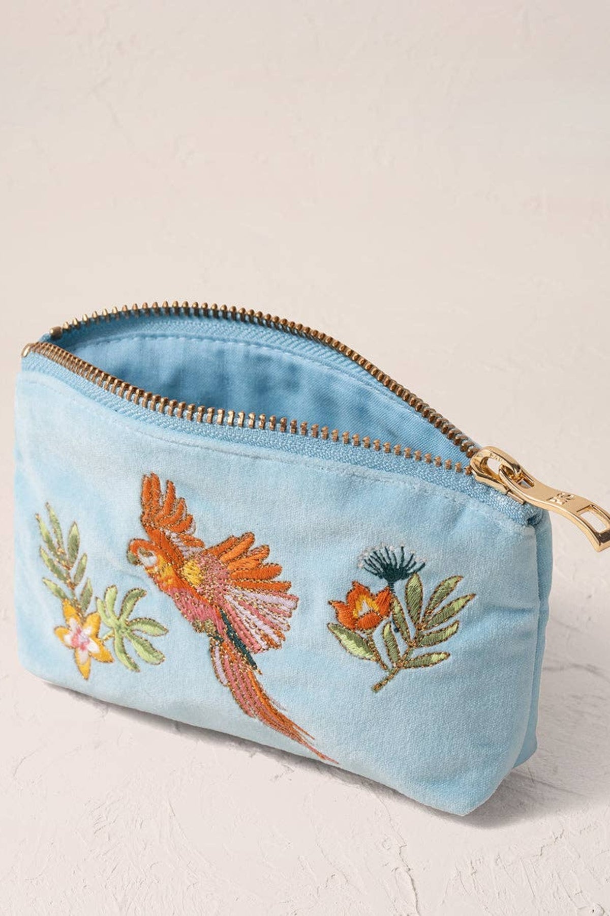 【送料関税込】Elizabeth Scarlett / Flying Parrots Coin Purse Elizabeth Scarlett Flying Parrots Velvet Coin Purse