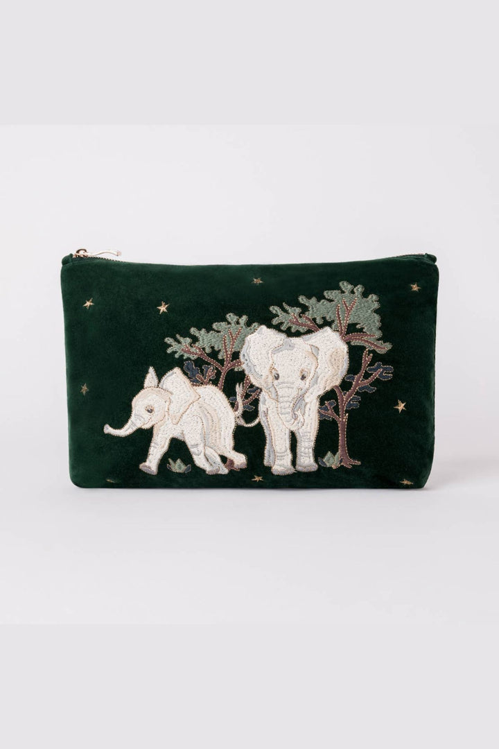 Elizabeth Scarlett Green Orphaned Elephants Conservation Collection Everyday Pouch
