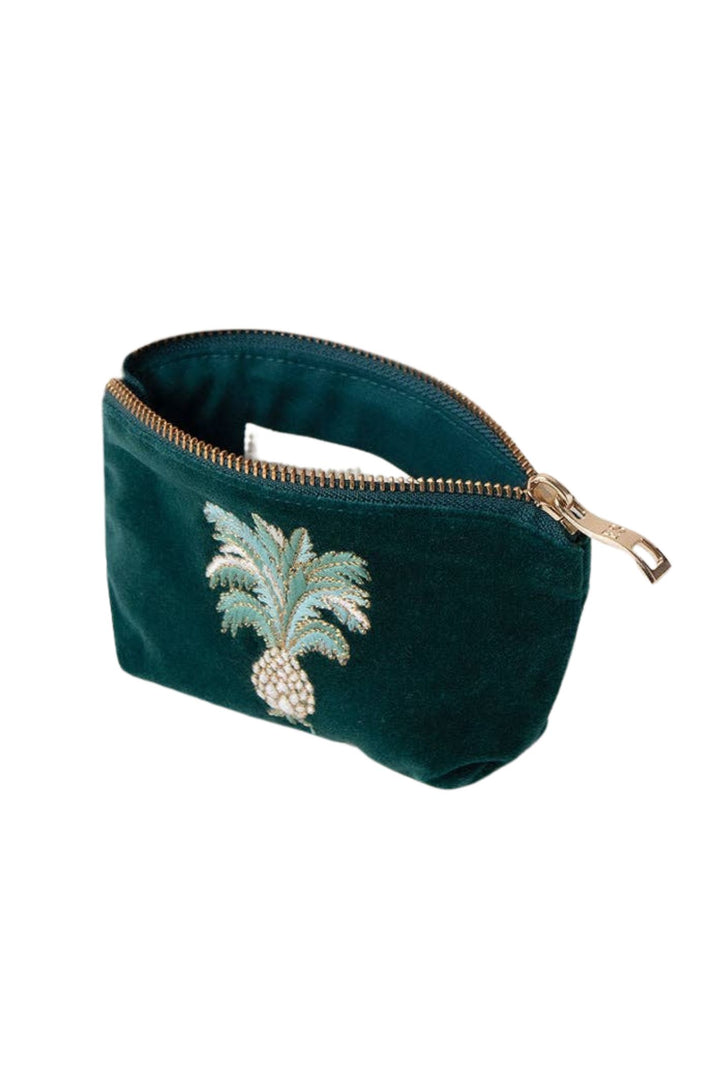 Elizabeth Scarlett Green Pineapples Coin Purse