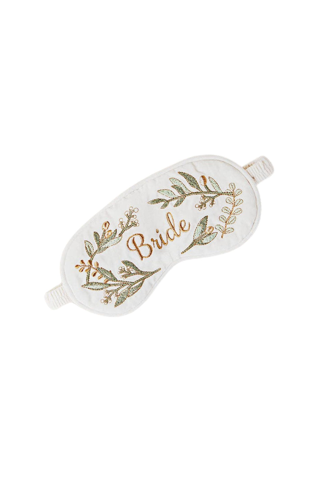 Elizabeth Scarlett Mint Olive Branch Bride Eye Mask