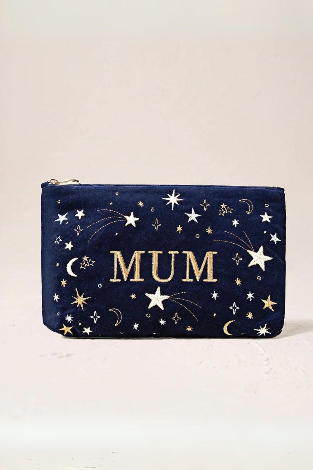 Elizabeth Scarlett Navy Starry Sky Mum Velvet Pouch