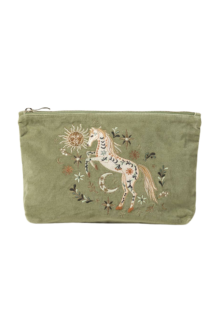Elizabeth Scarlett Olive Mystical Horse Everyday Pouch