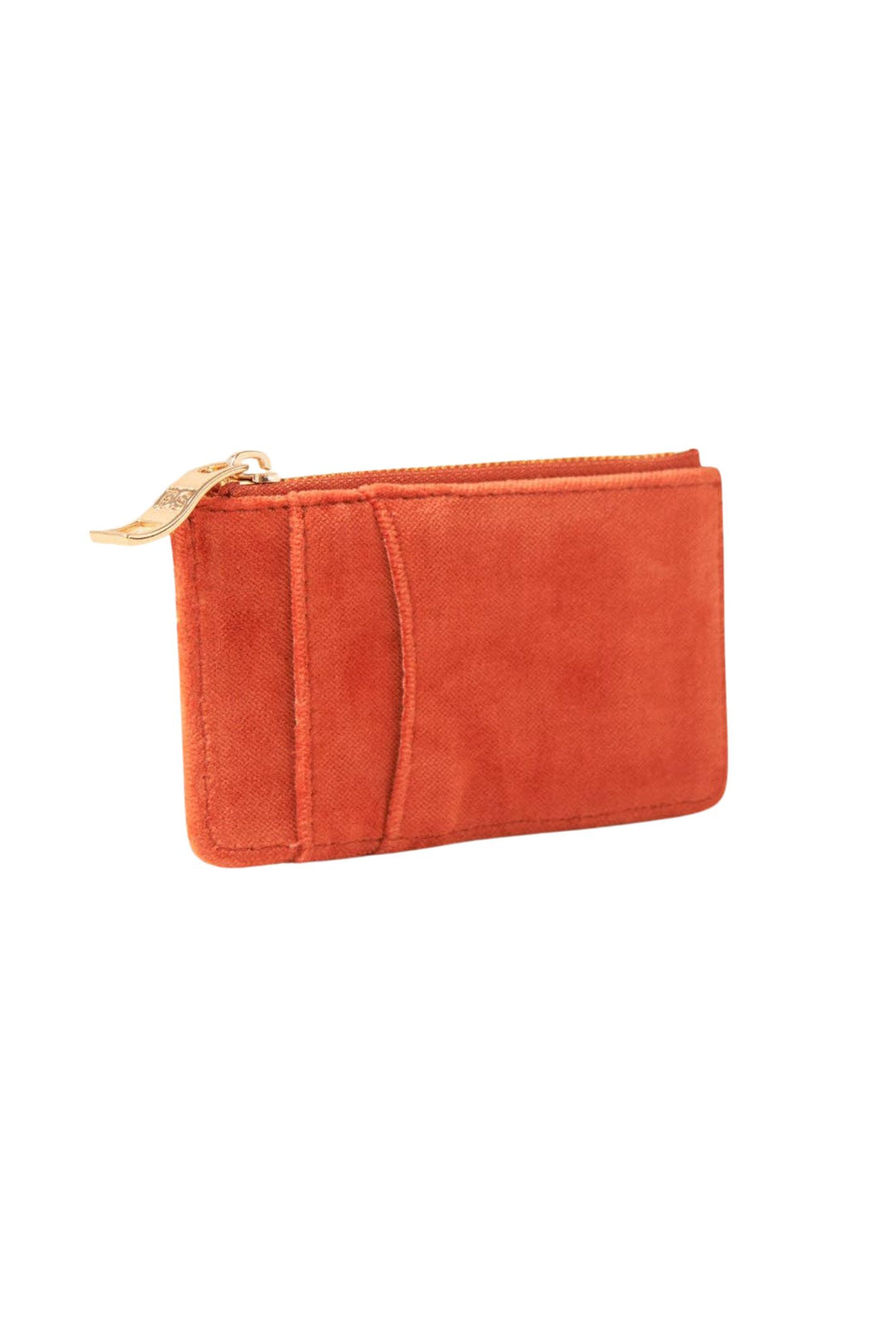 Elizabeth Scarlett Orange Sun Goddess Velvet Card Holder