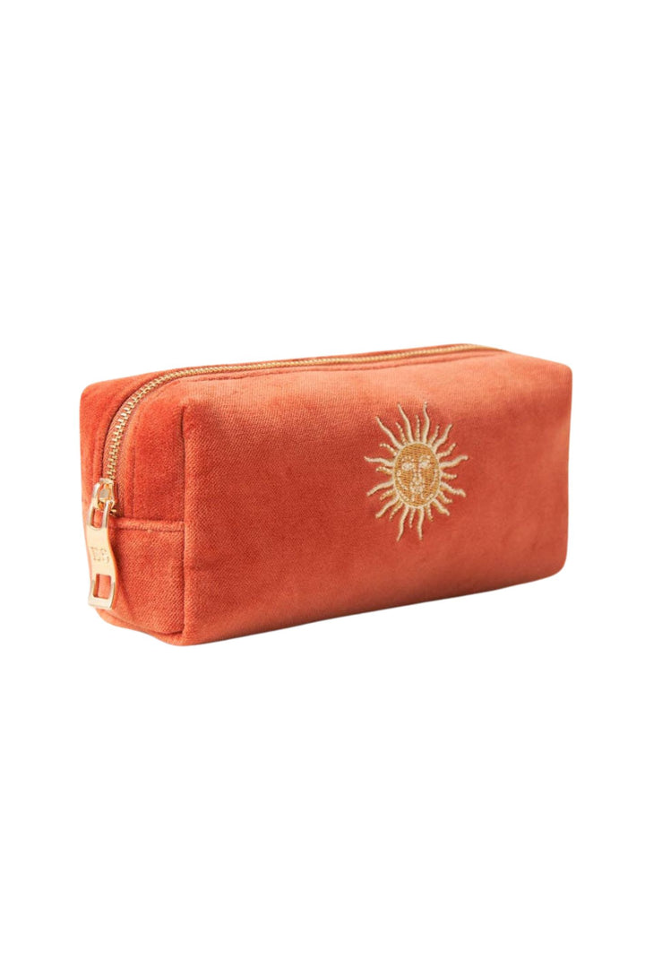 Elizabeth Scarlett Orange Sun Goddess Velvet Rectangular Case