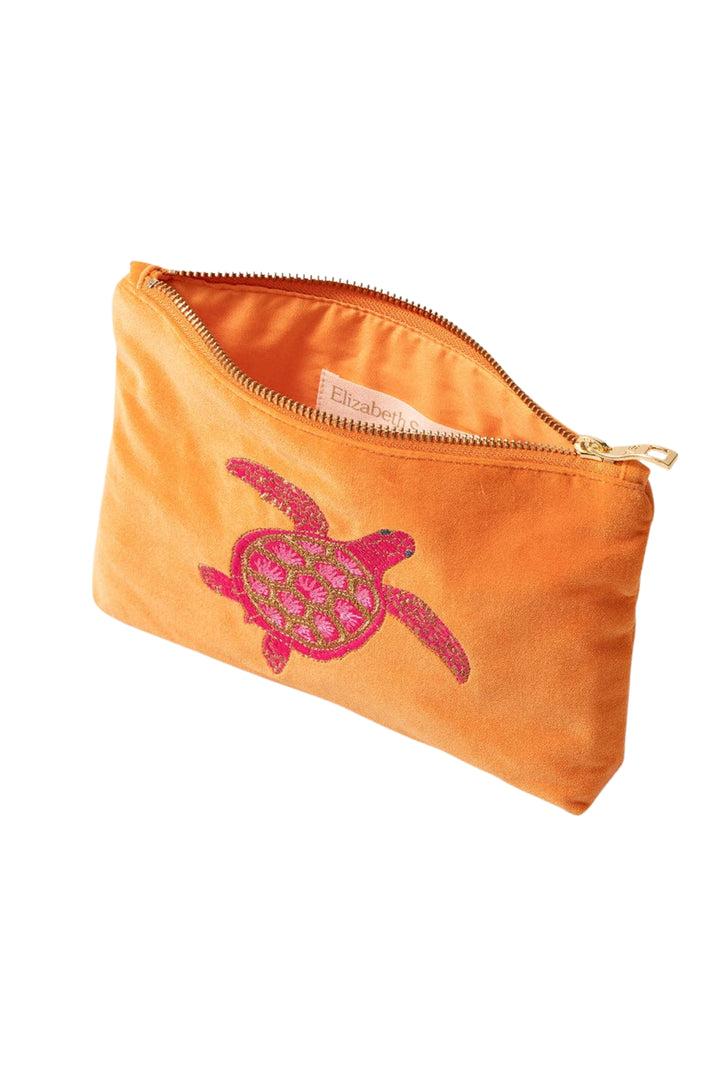 Elizabeth Scarlett Orange Turtle Conservation Mini Pouch
