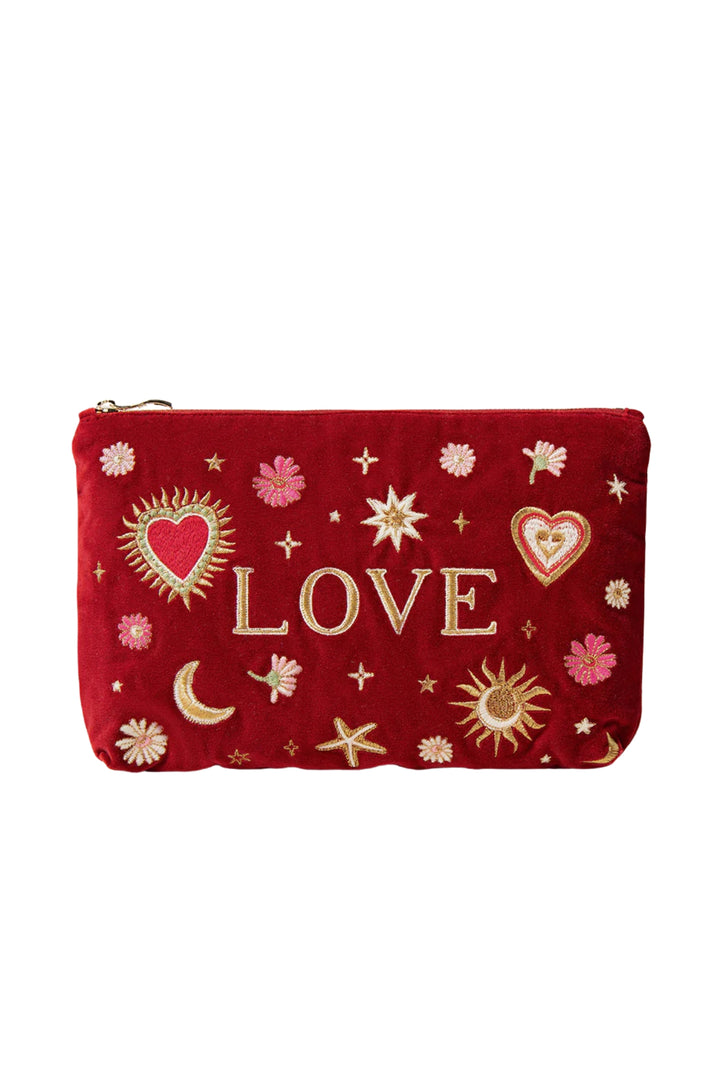 Elizabeth Scarlett Red Love Charm Everyday Pouch