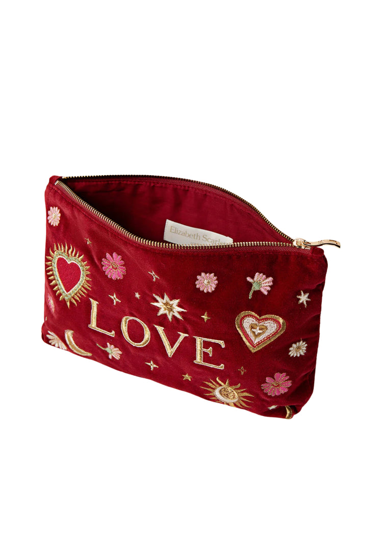 Elizabeth Scarlett Red Love Charm Everyday Pouch