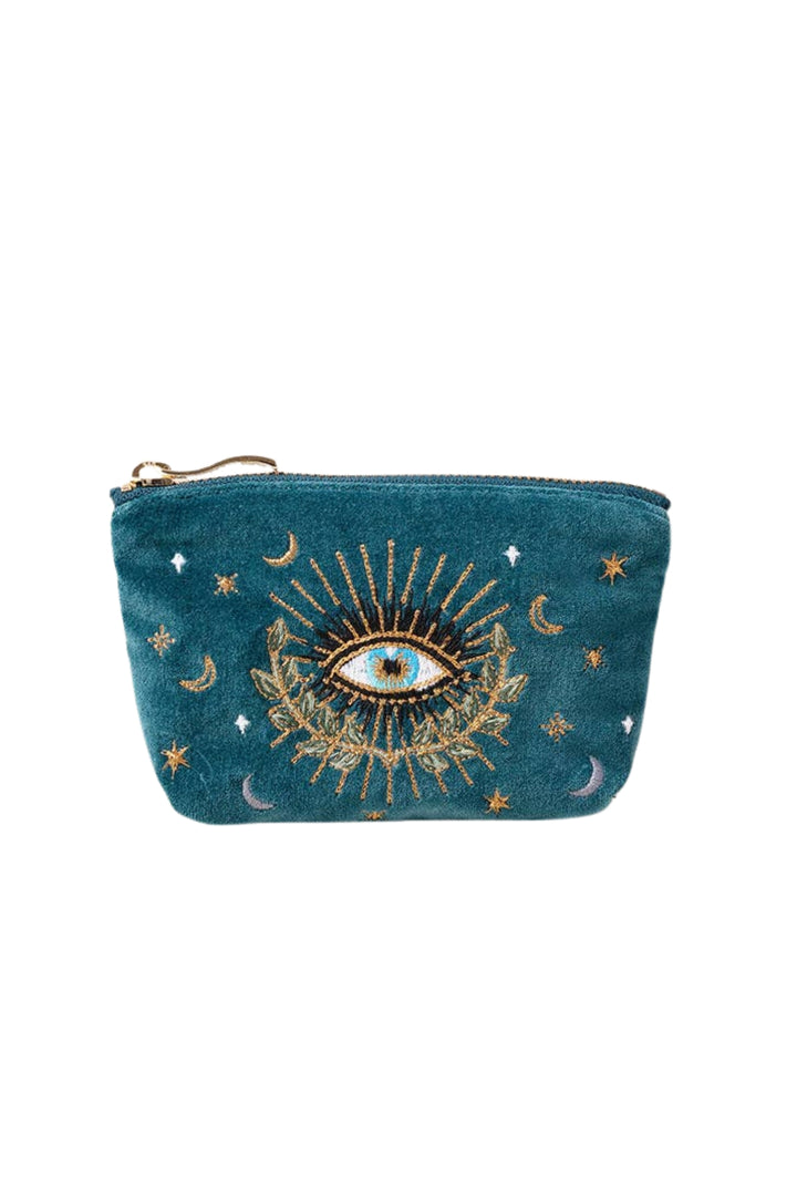 Elizabeth Scarlett Rich Blue Celestial Eye Coin Purse