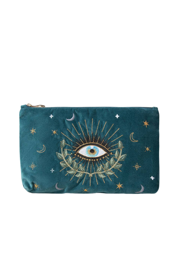 Elizabeth Scarlett Rich Blue Celestial Eye Everyday Pouch