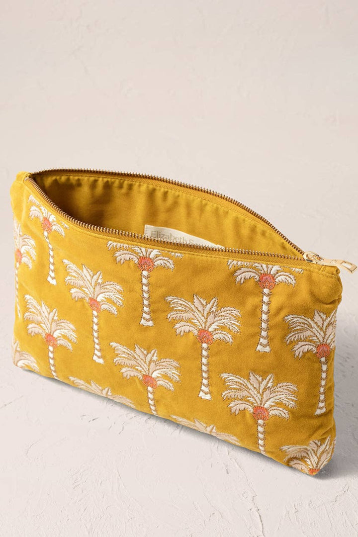 Elizabeth Scarlett Sunrise Palms Everyday Velvet Pouch