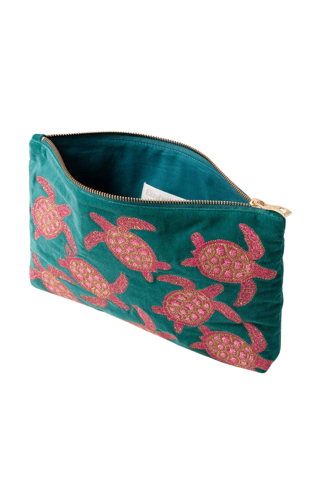 Elizabeth Scarlett Teal Jade Turtle Conservation Everyday Pouch