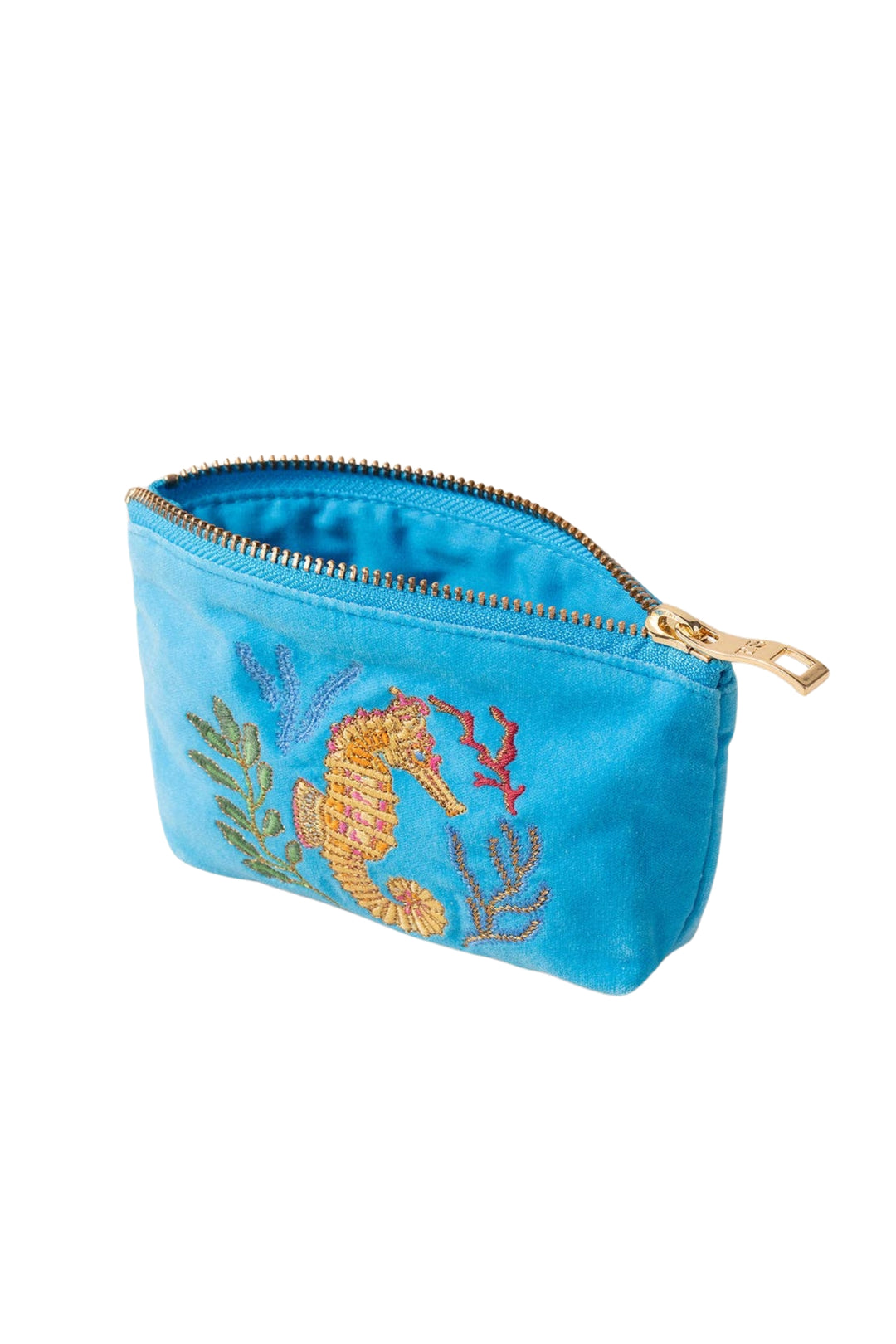 Elizabeth Scarlett Turquoise Coral Seahorse Coin Purse