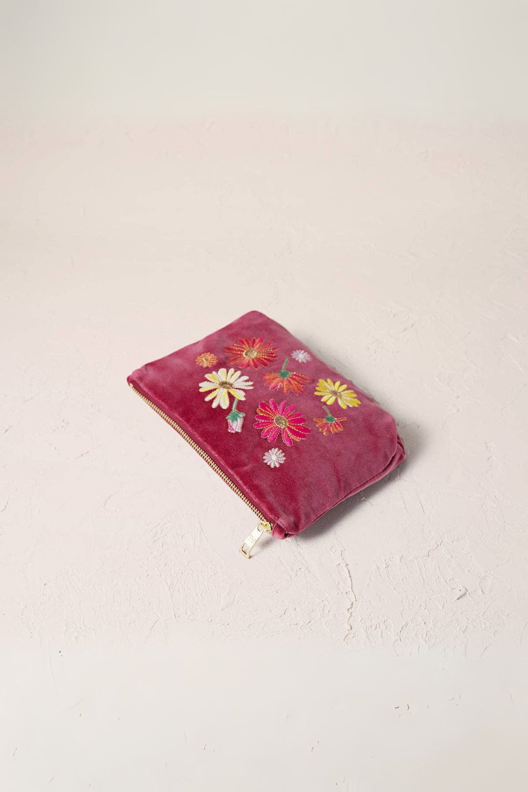 Elizabeth Scarlett Wildflower Dry Rose Mini Pouch