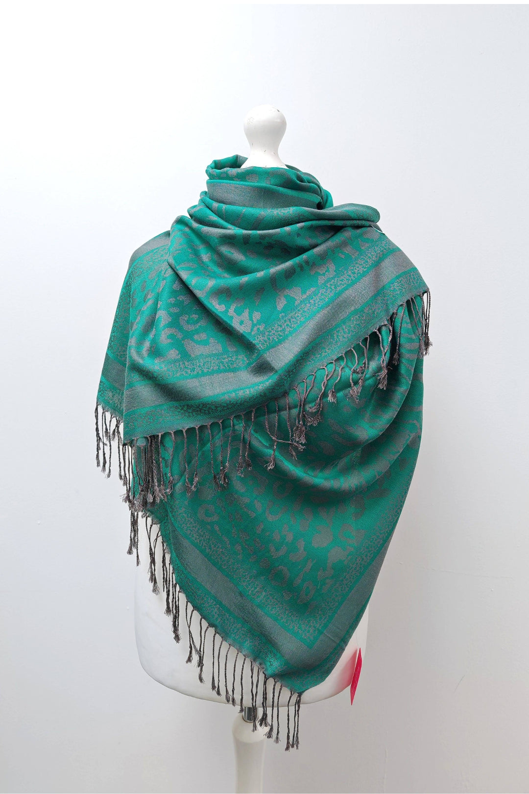 Emerald Animal Print Super Soft Pashmina Scarf Shawl Wrap