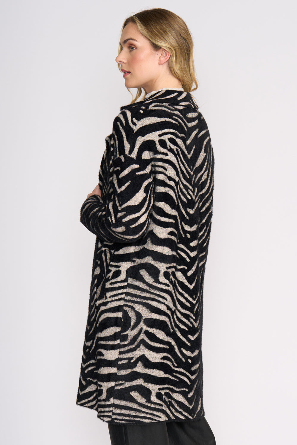 Foil FO8370 Lash Queen Zebra Coat at Experience Boutique