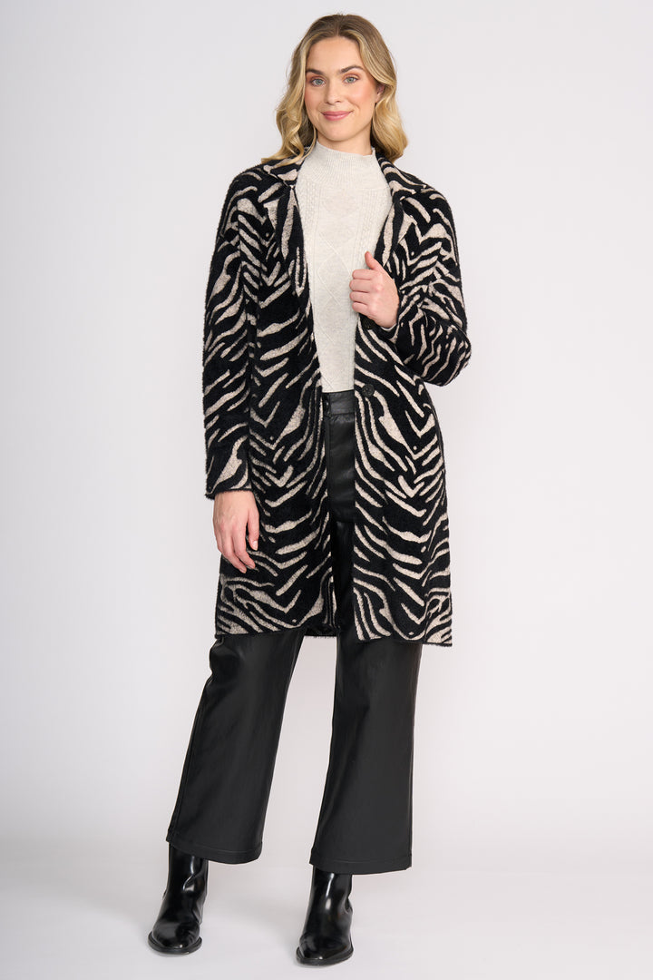 Foil FO8370 Lash Queen Zebra Coat at Experience Boutique