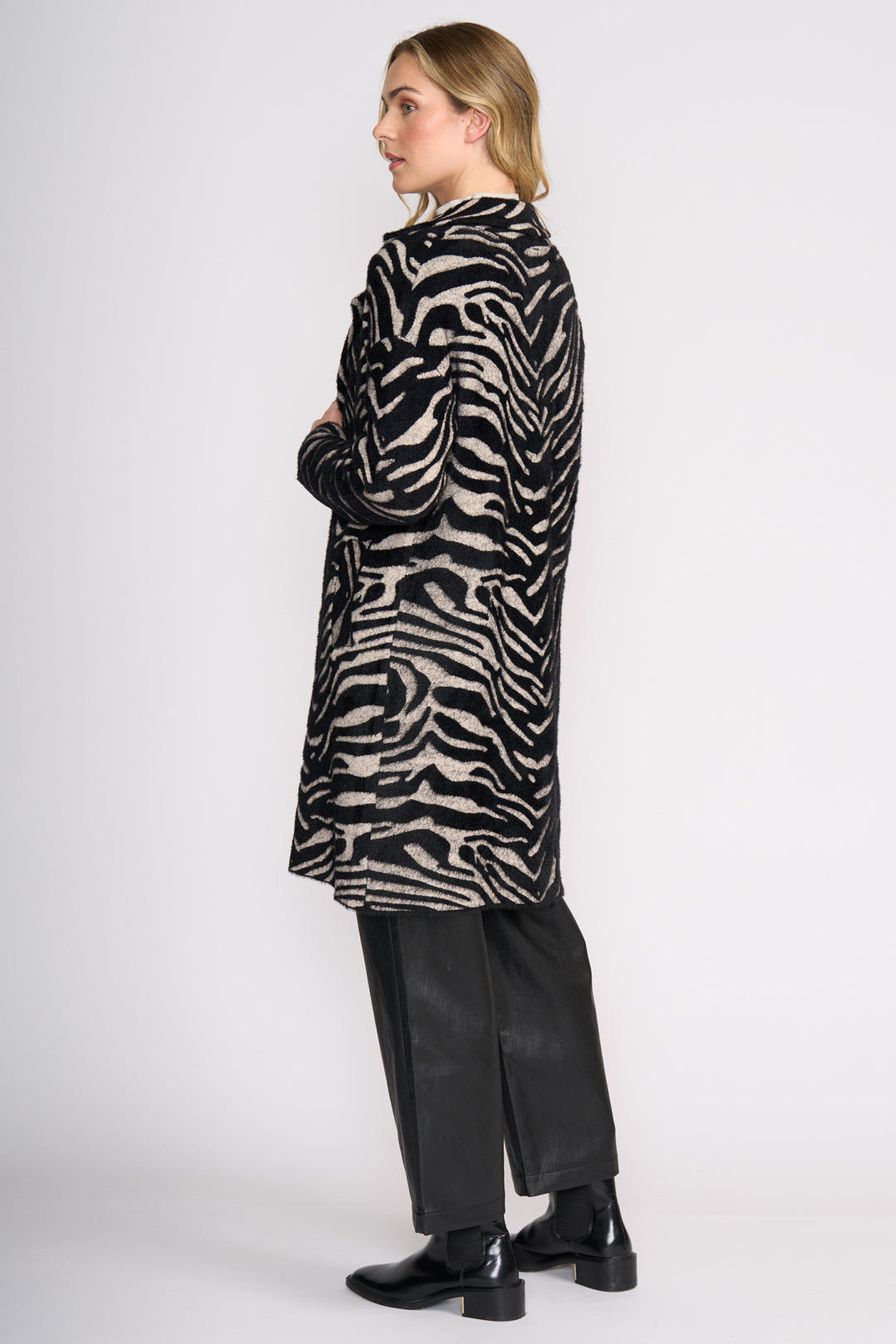 Foil FO8370 Lash Queen Zebra Coat at Experience Boutique