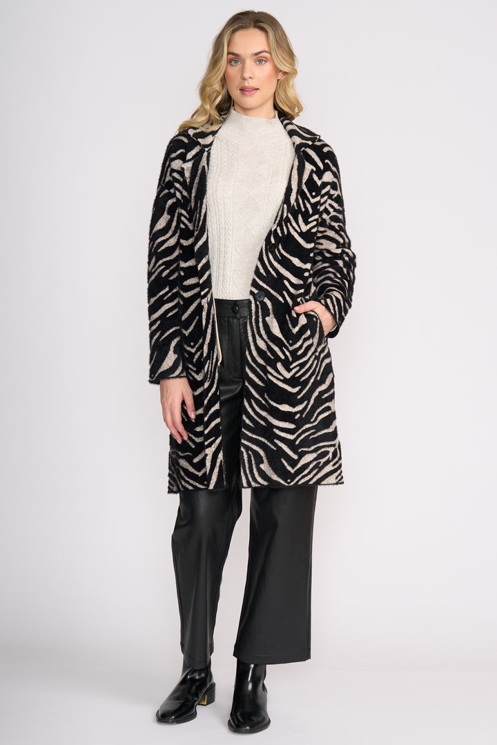 Foil FO8370 Lash Queen Zebra Coat at Experience Boutique