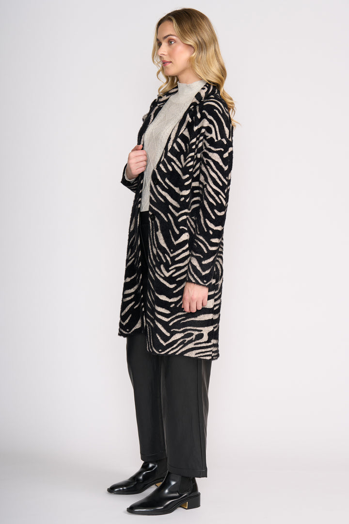Foil FO8370 Lash Queen Zebra Coat at Experience Boutique