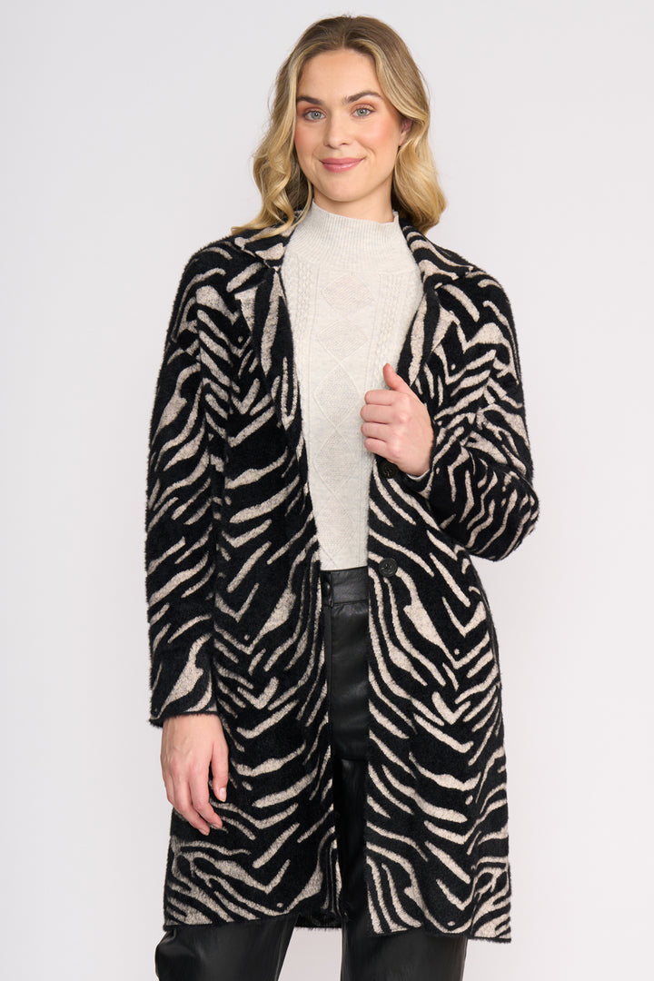Foil FO8370 Lash Queen Zebra Coat at Experience Boutique