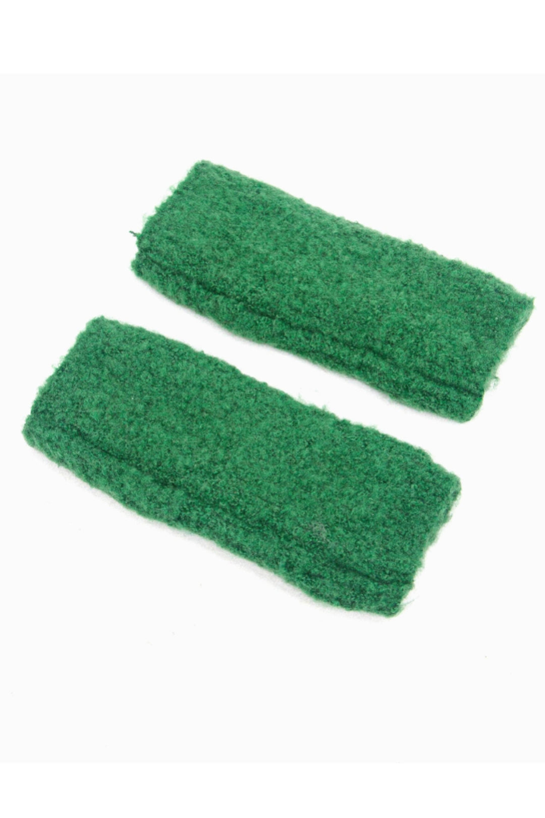 Forest Green Knitted Textured Wrist Warmers