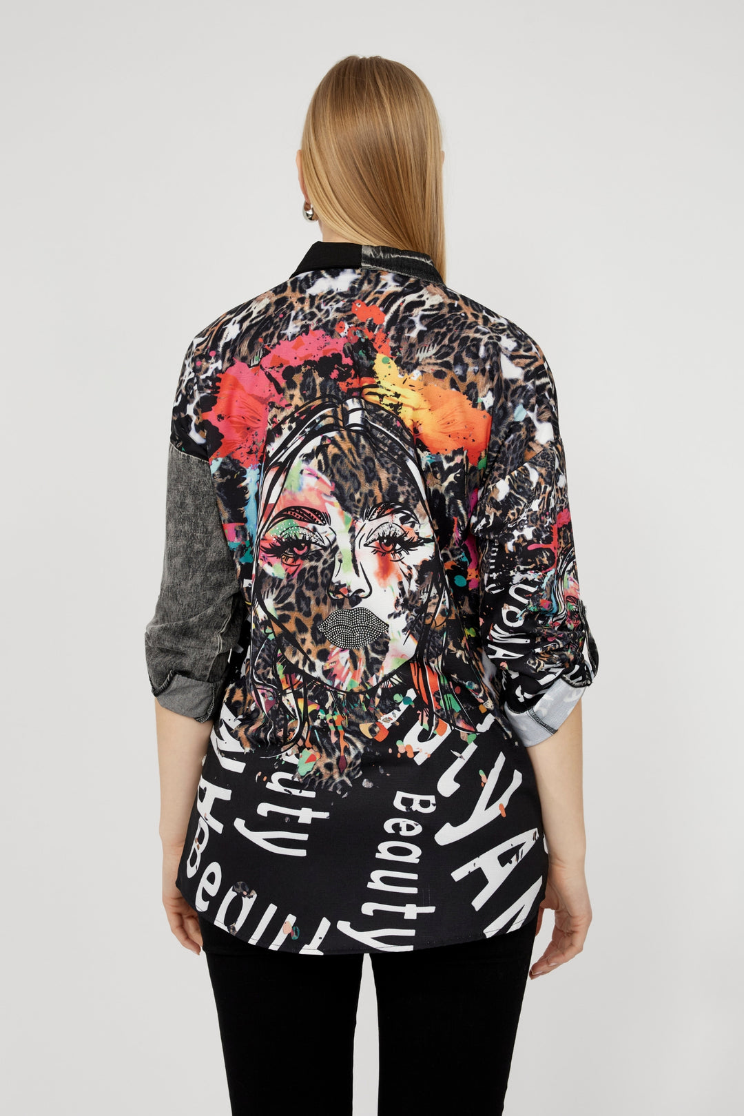 Frank Lyman Animal Print Wow Shirt 253749