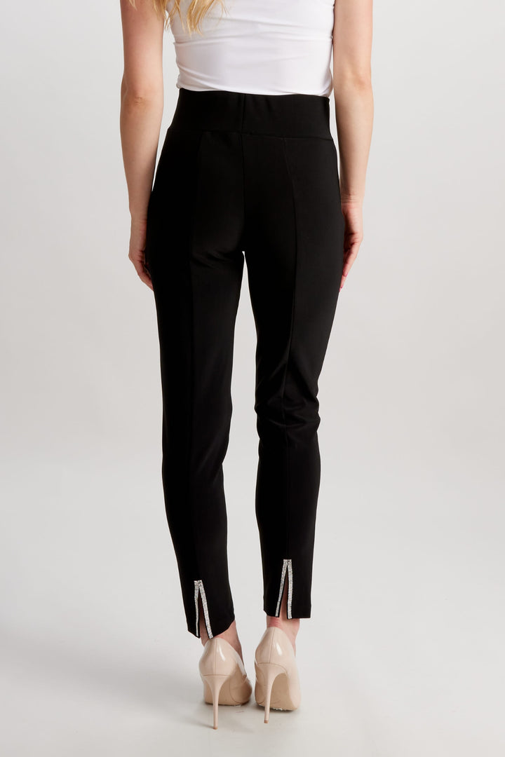 Frank Lyman Black Diamante Hem Trousers 209027