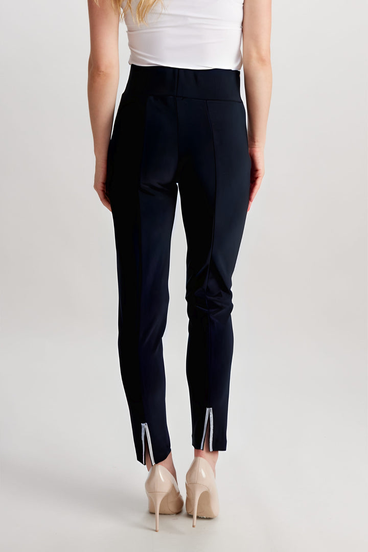 Frank Lyman Navy Diamante Hem Trousers 209027