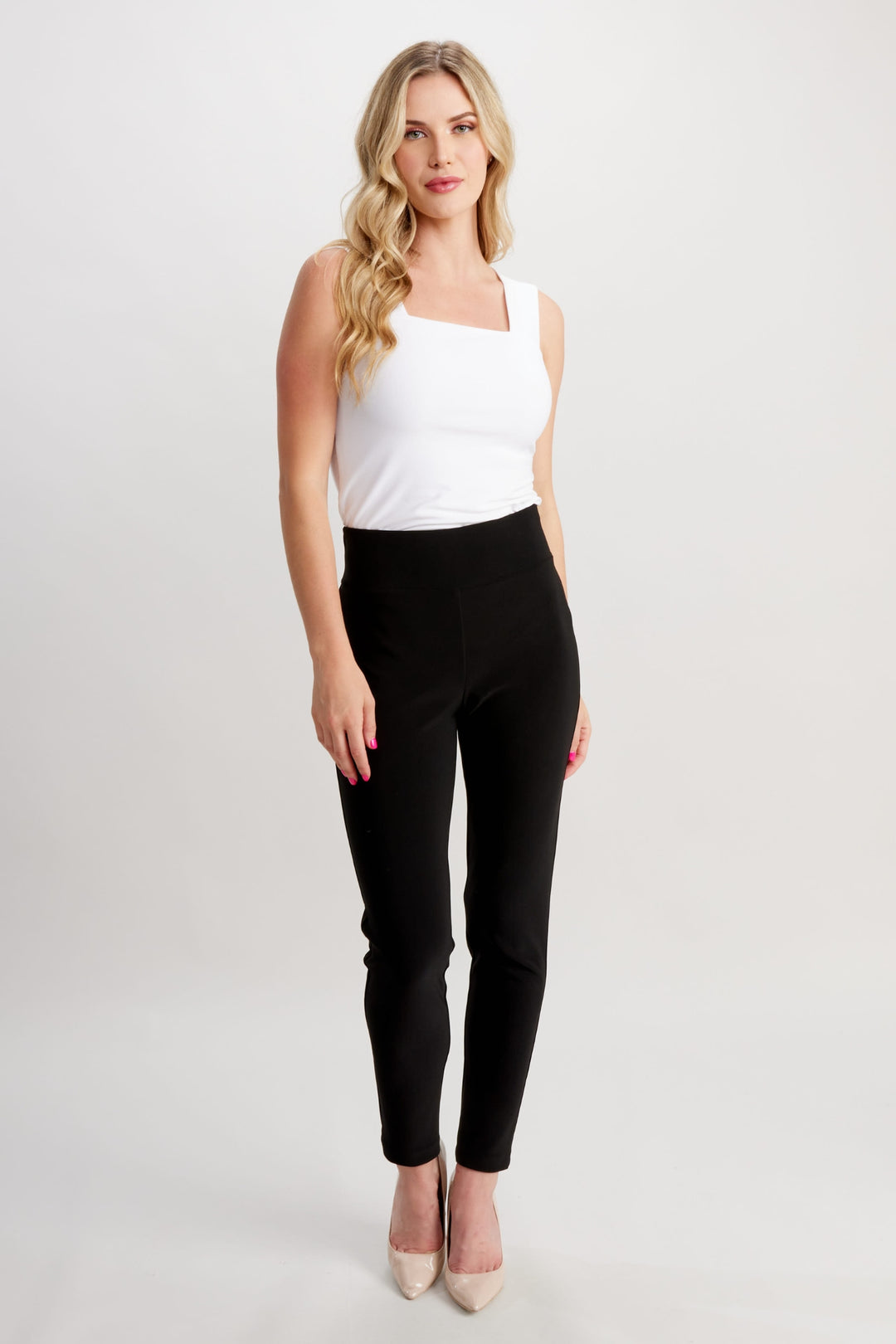 Frank Lyman Black Diamante Hem Trousers 209027